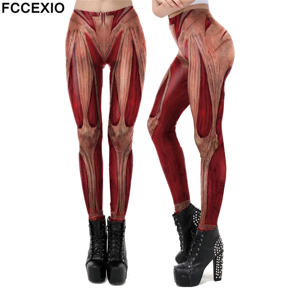 Útok fccexio na Titan Fitness Leggings Ženy Anime tlač s vysokým pásom sexy svalové nohavice vonkajšie príležitostné športové cvičenie legging