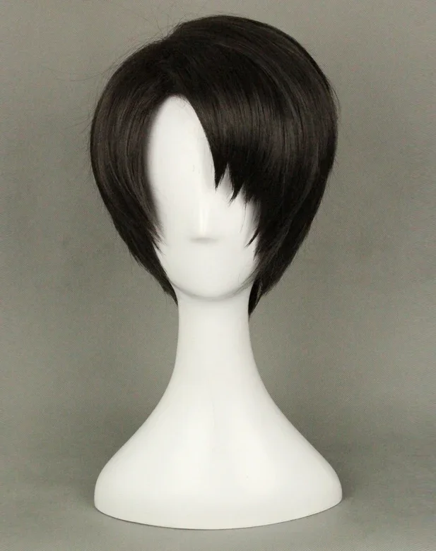 Útok na Titan Levi Ackerman Rivaille Cosplay parochne Stručne hnedá čierna teplota odolná