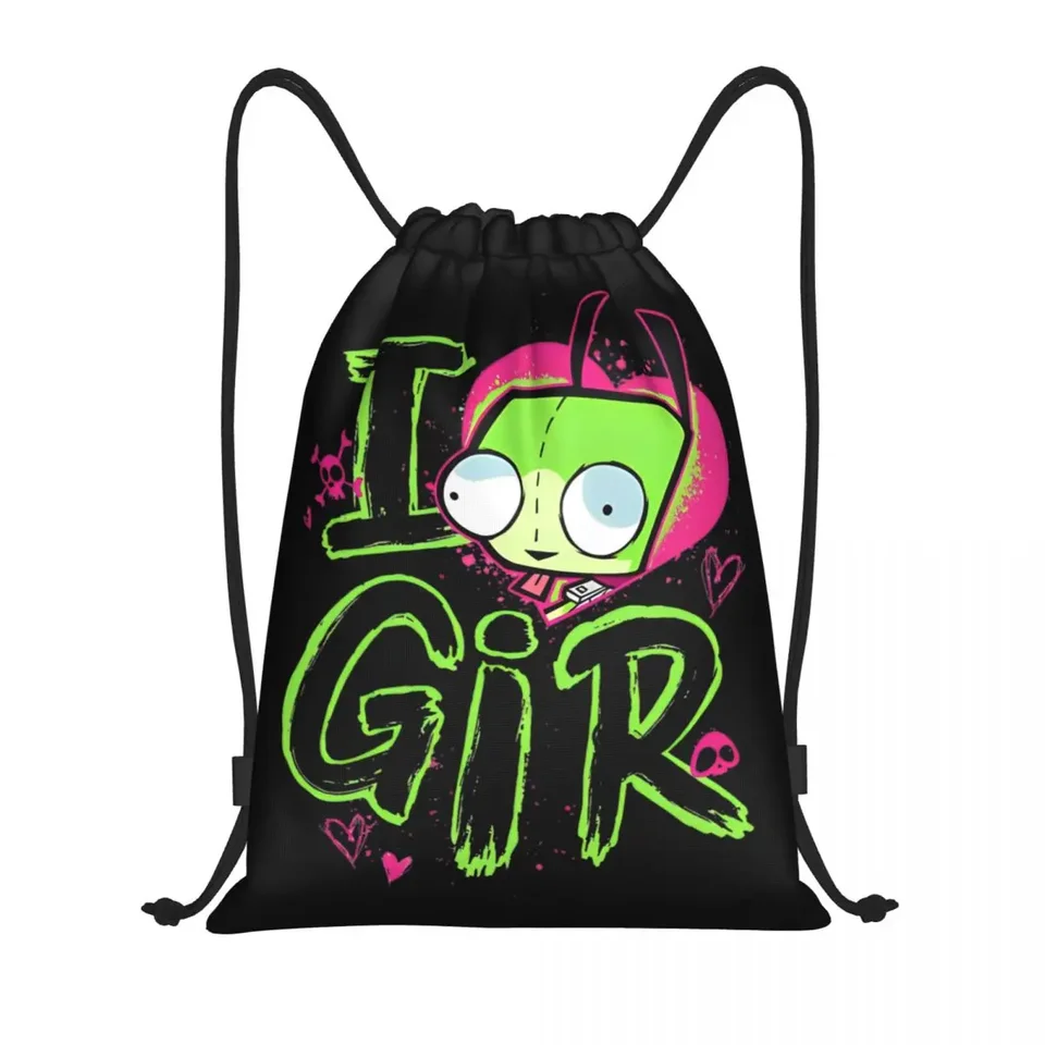 Útočník Zim Valentine's Day I Love Gir Retro pop Replack batoh Sports Gym Bag String Sackpack na cyklistiku