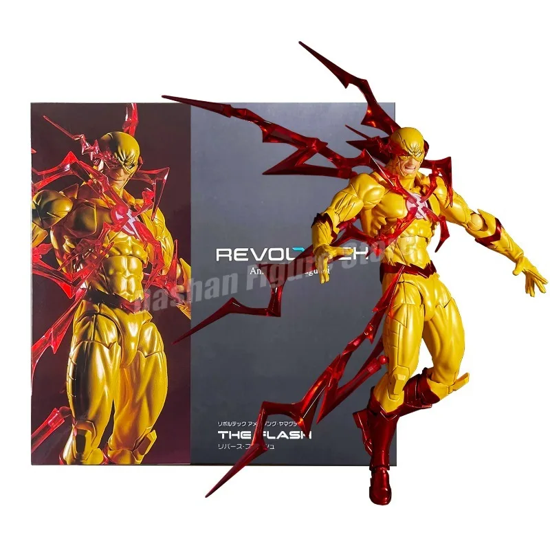 Úžasné Yamaguchi Flash Action Figure Super Hero Moveble Collection 17cm Kaiyodo RevolTech Flashpoint Figurín Model hračky darčeky