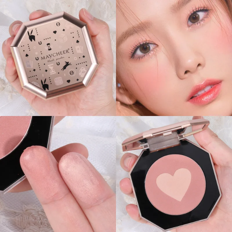 Čaj hnedej ruže karamel pražená babička ružová červenka broskyňa zvýrazňuje make-up malý a prenosný dlhotrvajúci make-up prášok