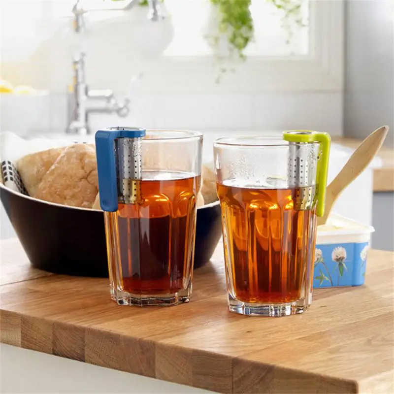 Čajové sitko z nehrdzavejúcej ocele visiace na šálke Pohodlné kreatívne infuserové svorky Clip Tea Bylins Spices infuser s rukoväťou