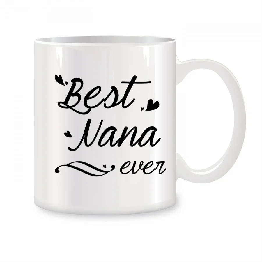 Čajové šálky Najlepšie hrnčeky nana pre nana pre Nanu z vnučka vnučka vnuk narodeniny Novinka keramika keramika biela 11 oz
