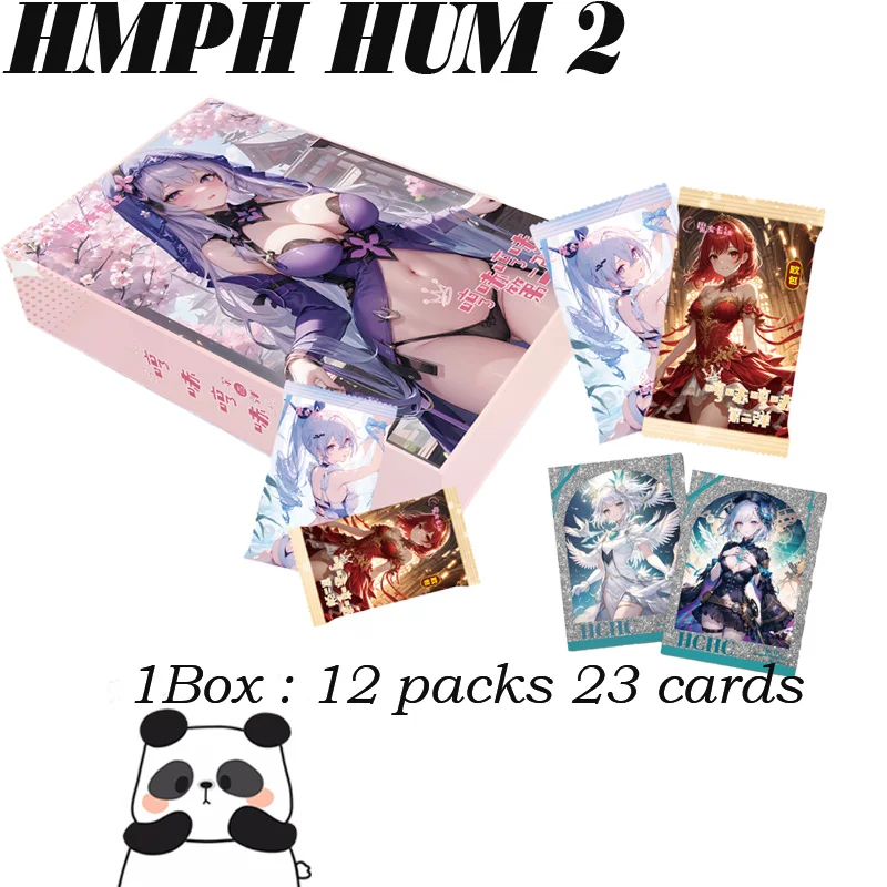 Čarodejnícka karta Hmph Hum 2 Nová bohyňa karta Hobby Anime Waifu Collection Card Doujin Booster Box LSP Rare Card Hračky darček