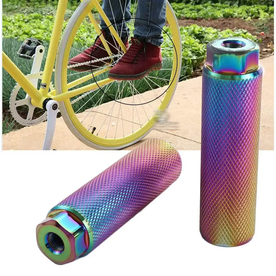Časti cyklujúca hliníková zliatina 3/8 '' nápravy BMX PEGS PEGS Proti-Skid Cycling Stunt Pegs Cyklistický bicykel Foot Bike Bike Pedály bicyklov