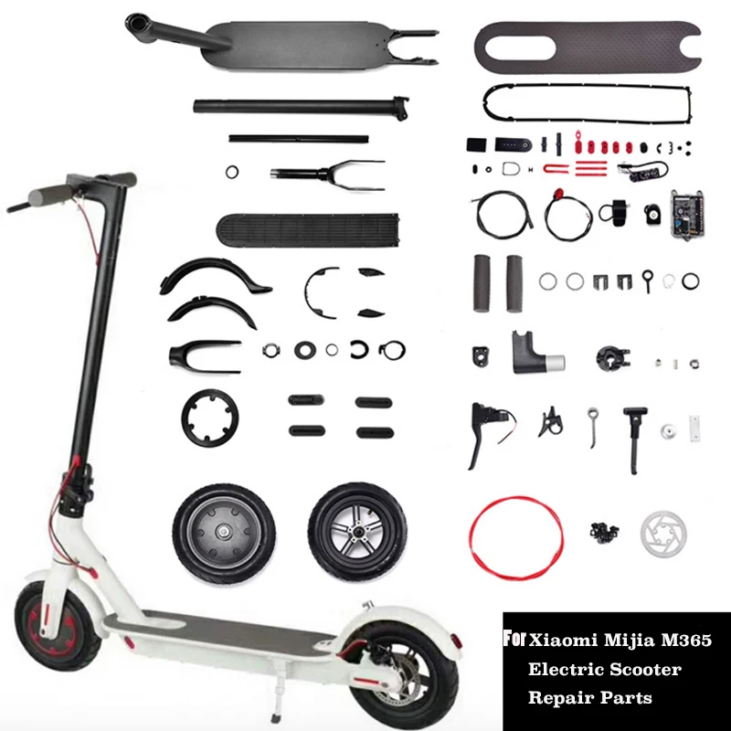 Časti elektrického skútra pre Xiaomi M365 Fender Kickstand Light Dashboard Hainboard Disk Brzde pre Xiaomi M365 Pro opravy