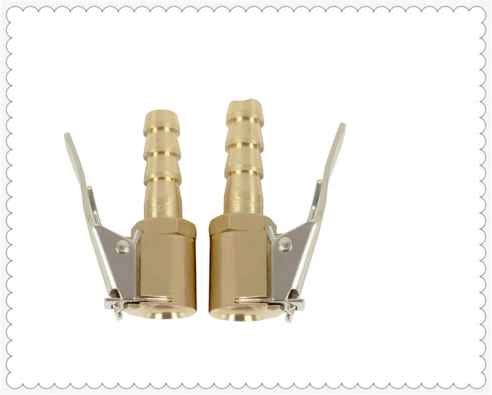 Časti mosadze pneumatika pneumatiky Air Chuck Inflator Clip pre Volkswagen VW 2.0 TF Phaeton B5 B6 B7 Polo New Beetle Passat B6
