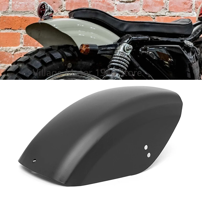 Časti motocyklov Krátky zadný blatníka Mudguard Fairing Black pre Harley Davidson Sportster Iron XL 48 72 1200 883 1986-2019