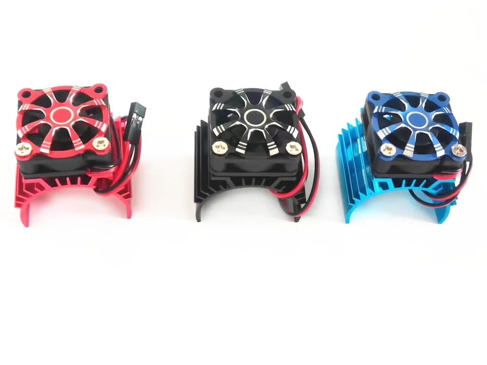 Časti RC pre elektrické auto, kefový kryt chladiča motora, chladiaci ventilátor pre 1:10 HSP RC Car Trx4 540 550 550 3650 Veľkosť motora, HEA