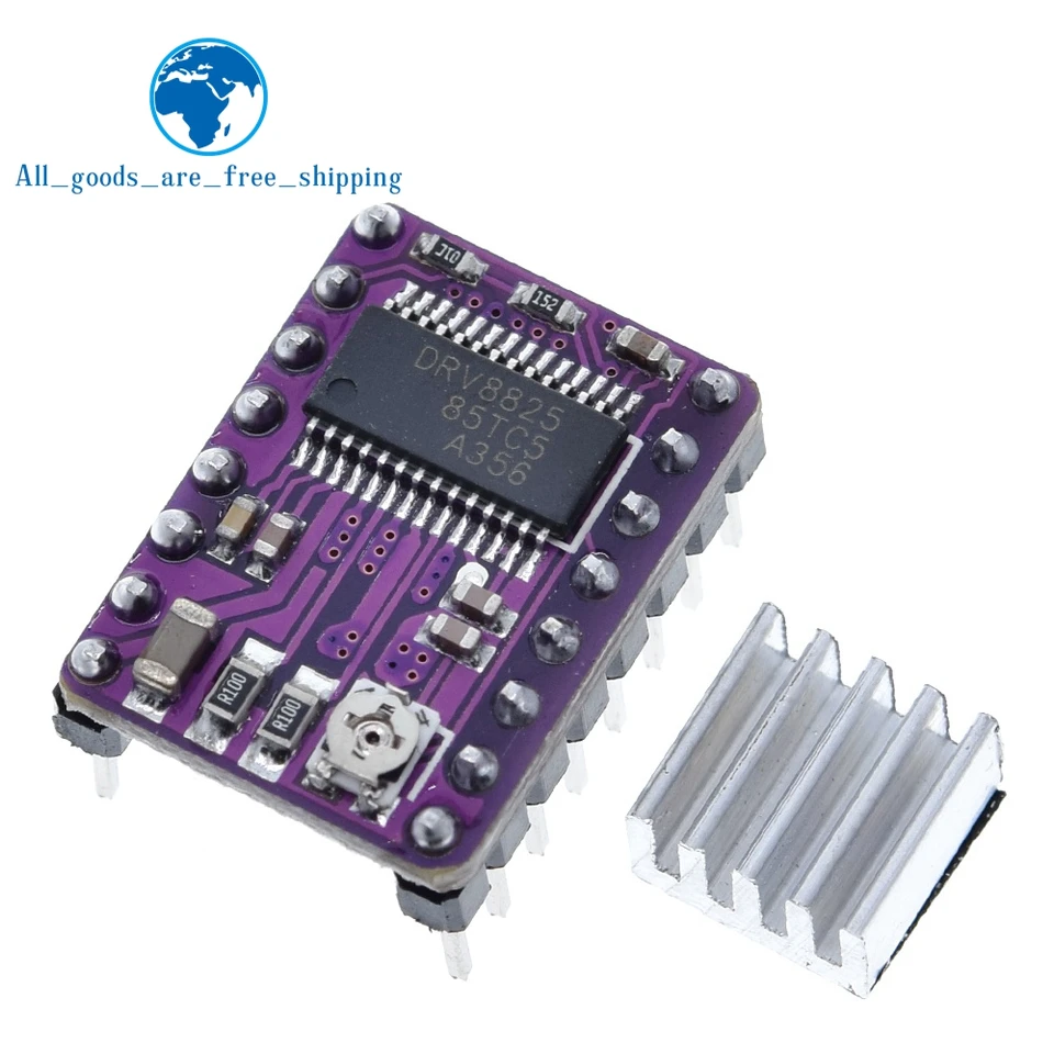 Časti TZT 3D tlačiarne 1pcs 3D tlačiareň Stepstick DRV8825 Krokový ovládač motora Reprap 4 doska DPS + Vymeňte A4988