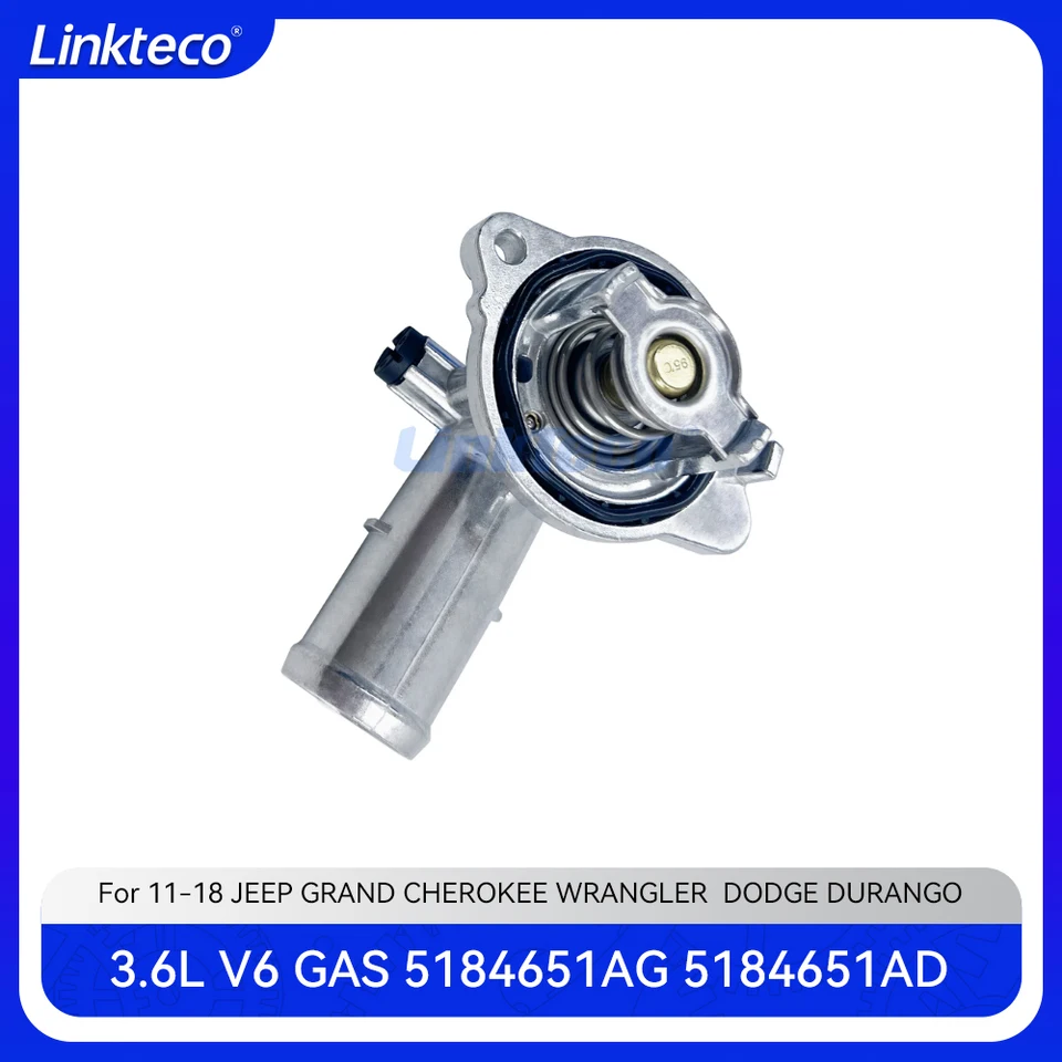 Časť motora Hliník Termostat Fit 3,6 TL V6 Gas ERB EHD pre 11-15 Jeep Grand Cherokee Dodge Durango 3,6L 5184651AF 5184651AG