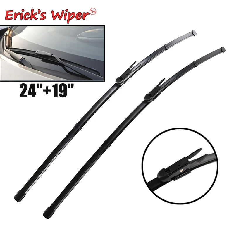 Čepele predného stierača Ericka pre BMW 3 Series E90 E91 F30 F31 F34 F35 F80 Černé sklo Čelné sklo Dážďové kefy 24 