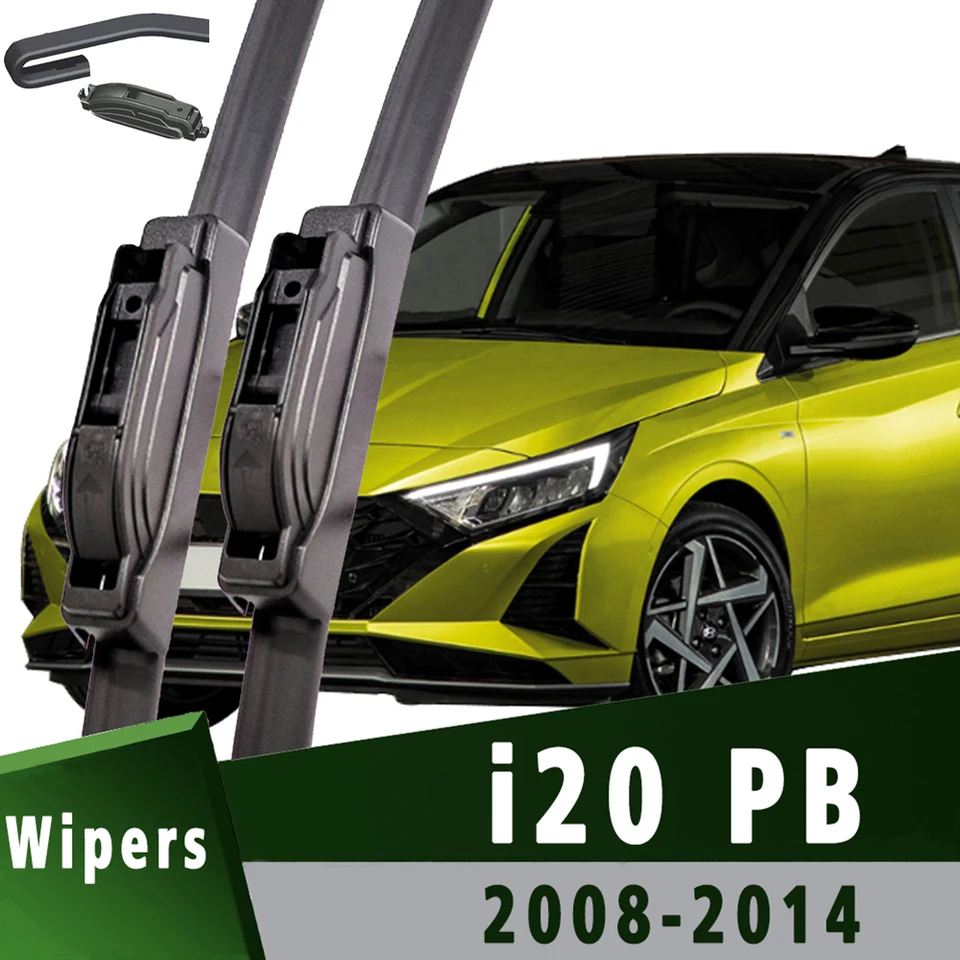 Čepele predného stierača pre Hyundai I20 PB 2008 2009 2010 2012 2012 2013 2014 Černé sklo čelného skla 24 ''+16 '' Príslušenstvo