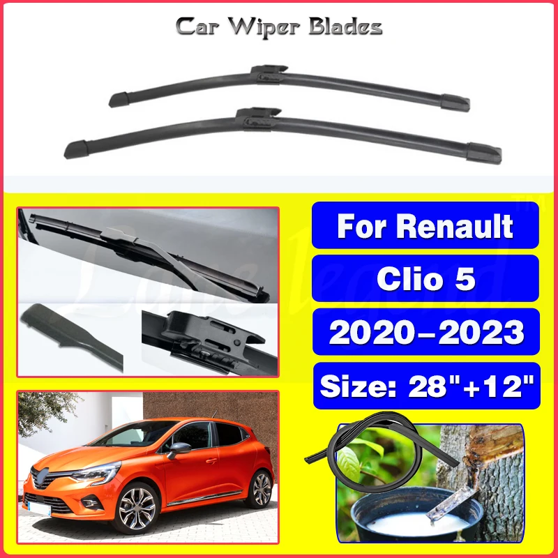 Čepele predného stierača pre Renault Clio Lutecia 5 V BF 2020 2021 2022 2023