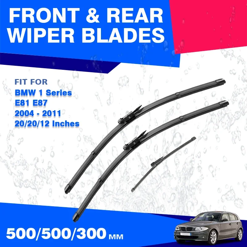Čepele predného / zadného stierača pre BMW 1 Series E81 E87 E83 E88 2004 - 2011 Príslušenstvo 114i 116i 118i 120i 125i 116d 118d 125d 1M