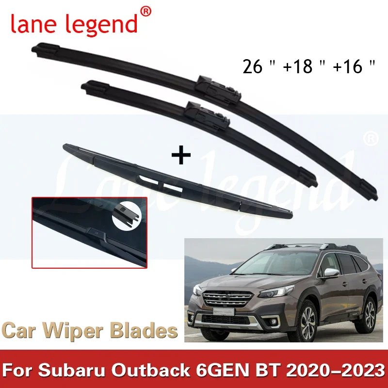 Čepele stierača predného zadného skla pre Subaru Outback 6gen BT 2020 2021 2022 2023
