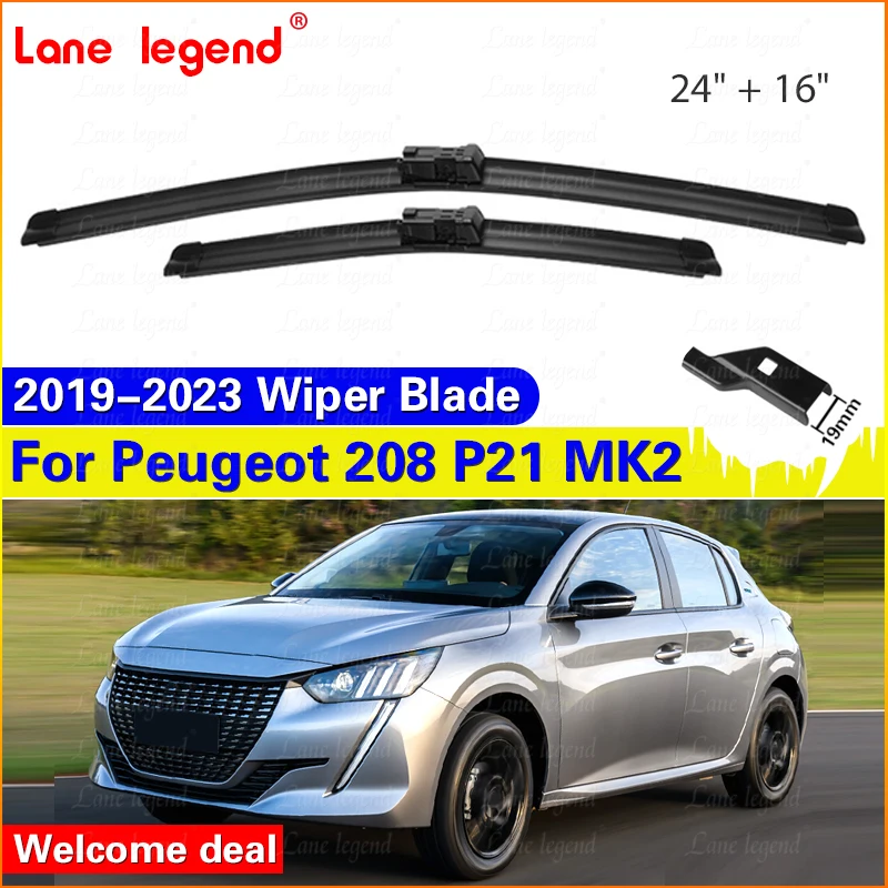 Čepele stieračov automobilov pre Peugeot 208 P21 MK2 2019 2020 2021 2022 2023