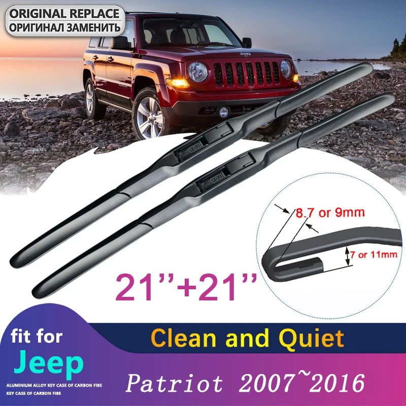 Čepele Wiper pre auto pre Jeep Patriot 2007 ~ 2016 Liberty Front Window Overe Overe Scree 2008 2009 2010 2014 2015