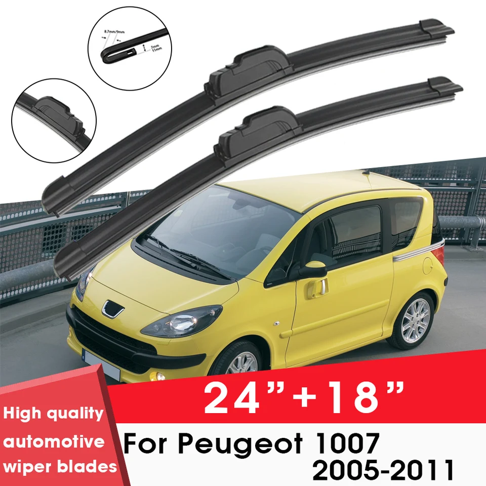 Čepele čepelí pre auto pre Peugeot 1007 2005-2011 24 