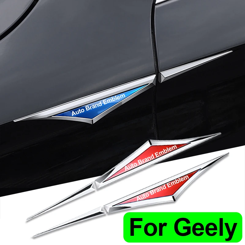 Čepeľ Body Blade Bočné dvere dekoratívne pre Geely Atlas Coolray Emgrand X7 EX7 GC6 GS Boyue Accessories STREGERS Logo EMBLEM