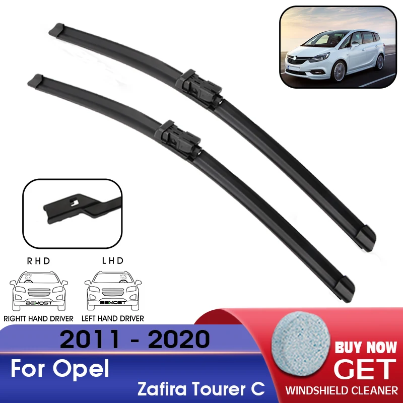 Čepeľ na čepeľ automobilu predné okno Černé sklo gumové doplňovanie stierača pre Opel Zafira Tourer C 2011-2020 LHD/RHD 32 