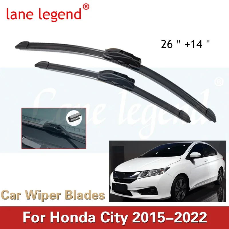 Čepeľ predného stierača pre Honda City GM4 GR GRACE BALLADE 2015 ~ 2022 ČINNOSTI ČERVOSTNÉHO KORSKY WIPERS DODATOK 2021 2020