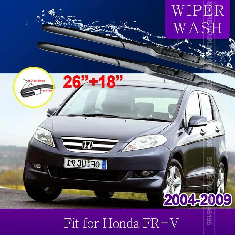 Čepeľ stierač automobilov pre Honda FR-V FRV 2004 2005 2006 2007 2008 2009 2009 predné čelné sklo Wipers Blades Auto Príslušenstvo