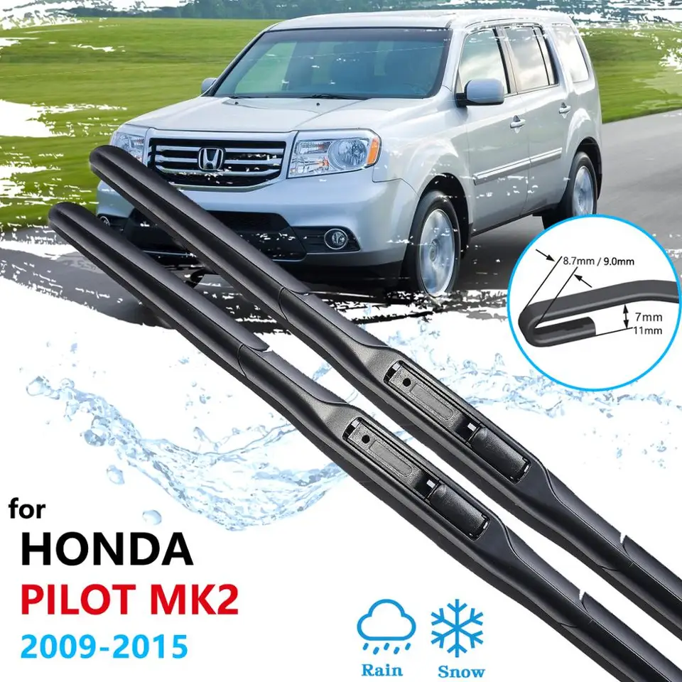 Čepeľ stierač automobilov pre Honda Pilot MK2 2009 ~ 2015 YF3/4 predné stierače čelného skla čelného skla
