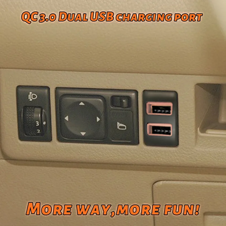 Červená LED hmlové tlačidlo Svetlo Light Switch Rýchle USB pre Nissan Teana J31 J32 Pathfinder Juke Armada 2010 Titan 2012 2013 Aktualizácia automobilu