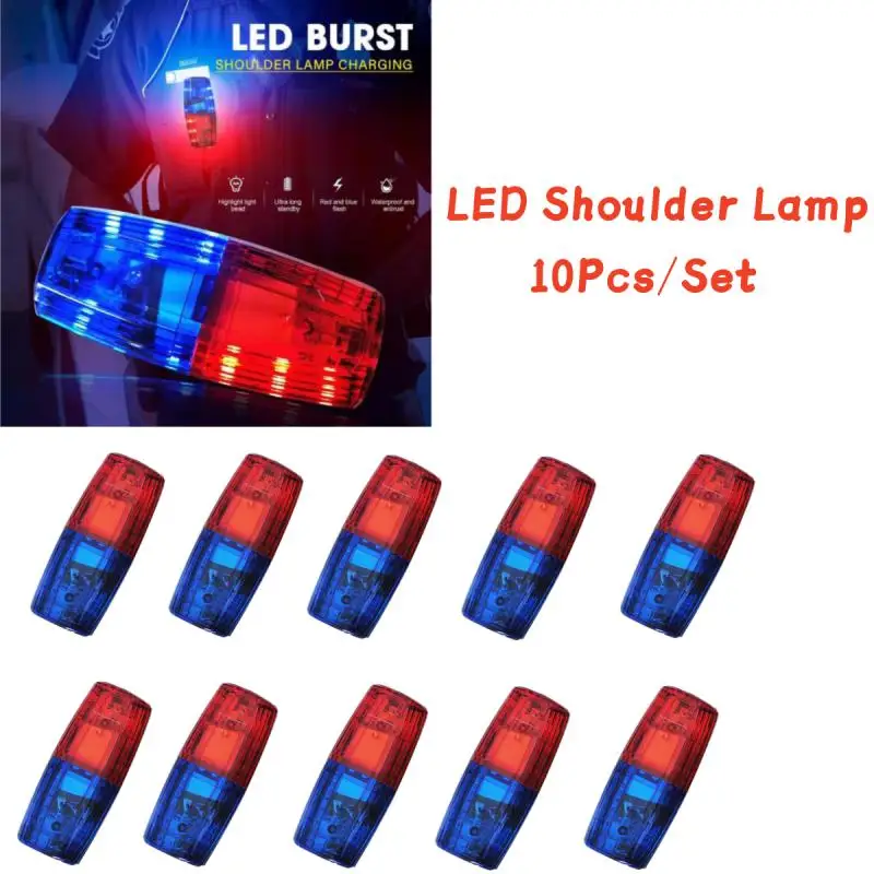Červená modrá LED LED RAMENIE VÝSTRAHA SVETLÁ Policajná klipka Svetlo Svetlo Svetlo pracovník bezpečnostná hliadka Alarm flash signál strobe lampa