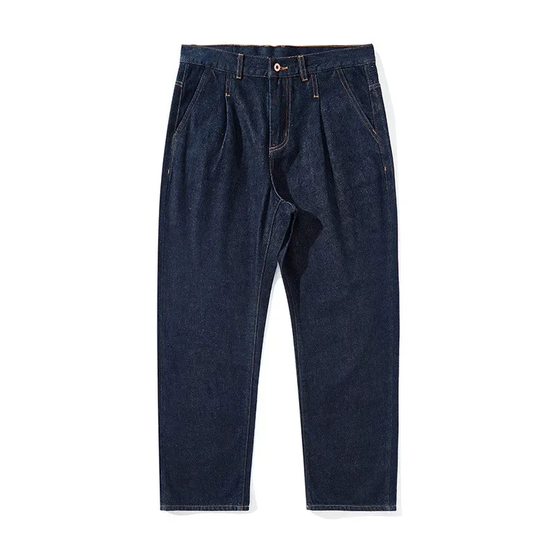 Červená opaľovacia hrana 13 oz Desising Wash Water Soft Light Business City Fľaša džínsy Men Outdoor Treking Pants Tooling Denim