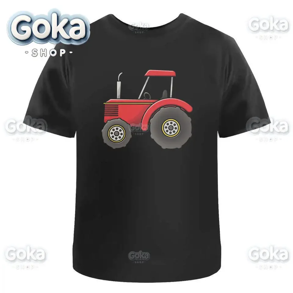 Červené traktor Graphic Tirs Pánske oblečenie Nové v topánkach a terách bavlna Ženy tlačené tričko y2k oblečenie roztomilé vtipné tričko
