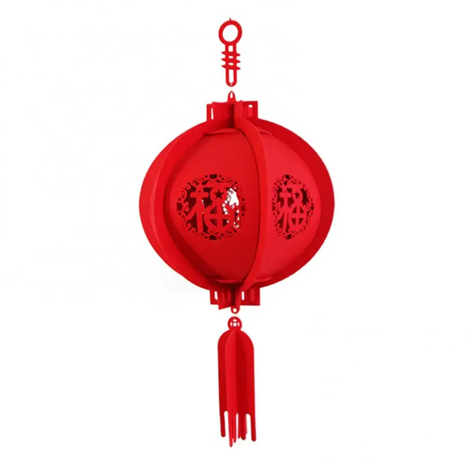 Červený festival Dobrý 25/30 cm Luck Lantern Chinese Nový rok jarná oslava dekor
