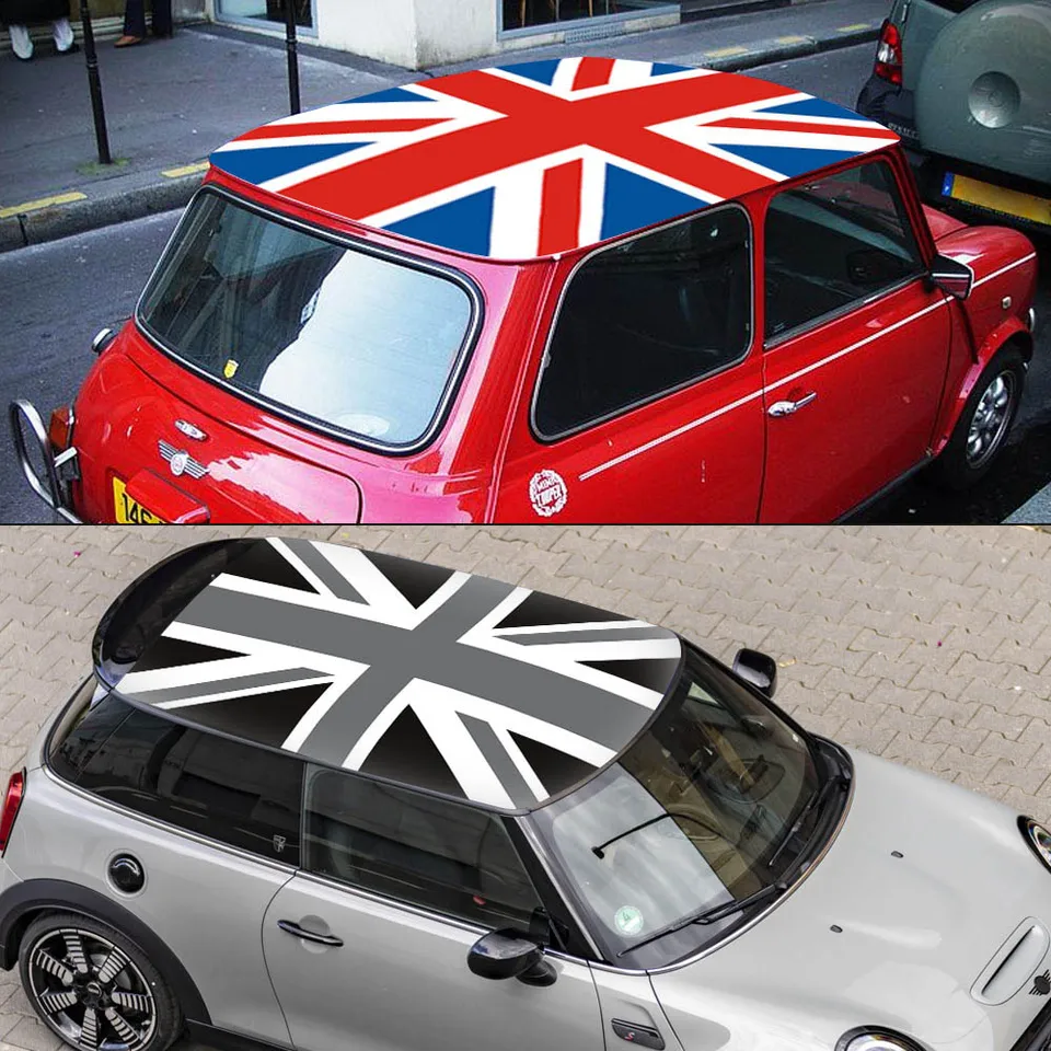 Červený útvar Jack Car Full Strešu Top nálepky na nálepku Film pre Mini Cooper S R50 R53 R55 Clubman R56 R60 Countryman