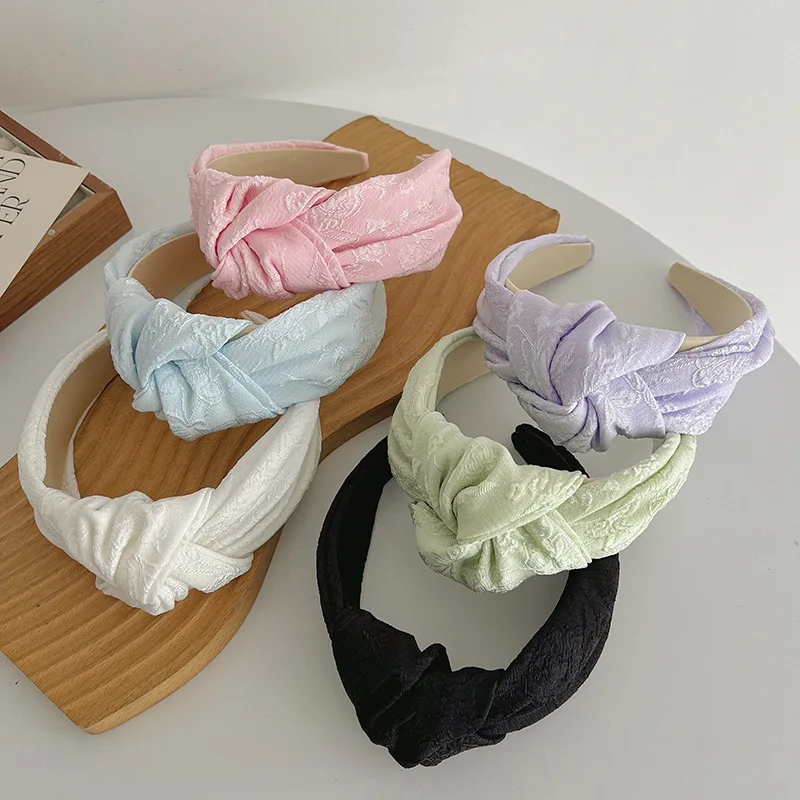 Český etnický kvet veľký uzol Hairband čelenka pre dospelé vlasové doplnky Hair Jewley