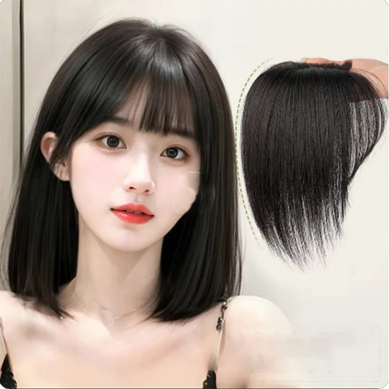 Čierna 10 '' Topper Clip vo vlasoch Bangs hodvábna základňa Ženy Toupee pre ázijské ženy ľudské vlasy kus kusu na mieru Toupee Wiglet Top Hair
