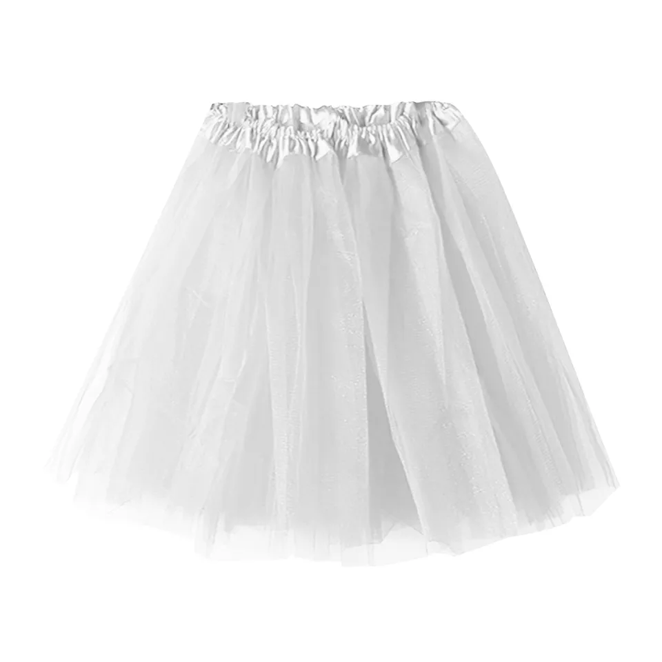 Čierna biela skladaná sukňa sexy midi tylové sukne s vysokým pásom plné podšívka dospelých Tutu Kórejský štýl Ženy Jupe femme faldas