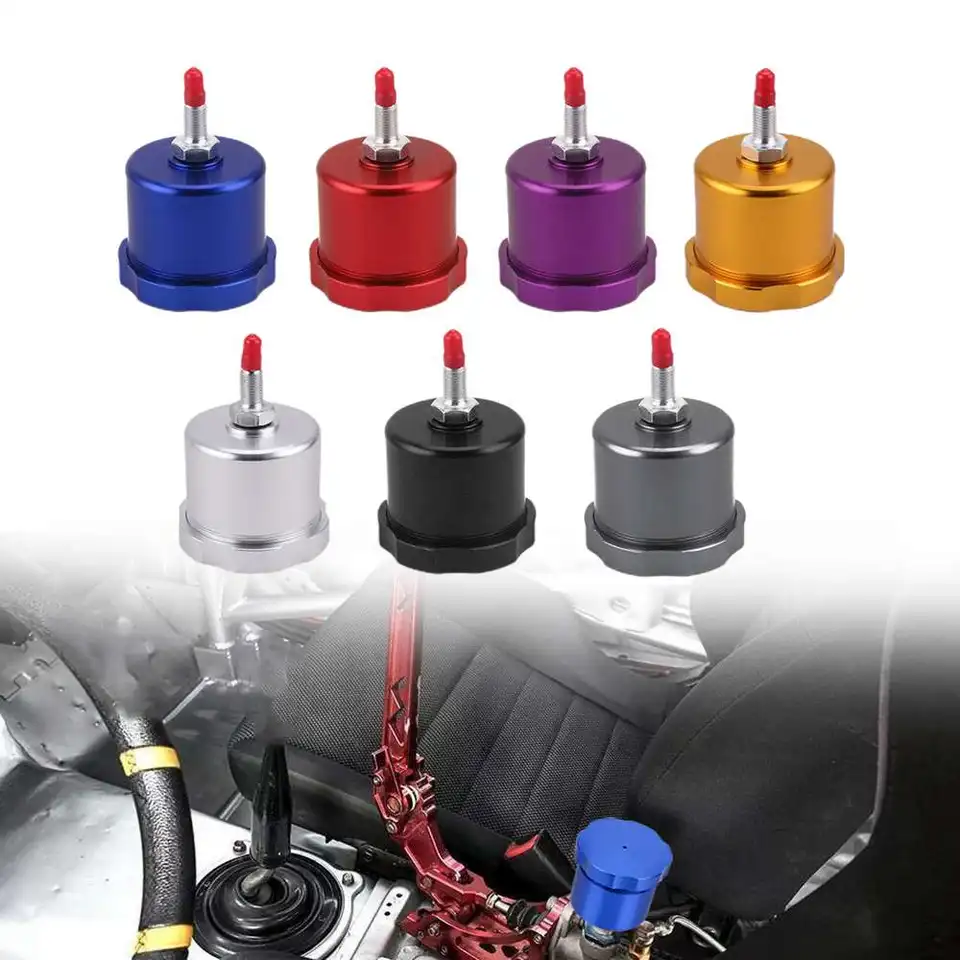 Čierna CNC pretekárska driftná hydraulická ručná brzdová nádrž Kvapalina E-Brake