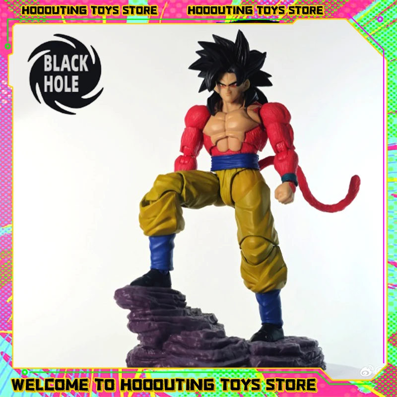 Čierna diera akčná figúrka syn Goku SHF SSJ4 Super Saiyan Wild Power Goku Anime figure figurín zberateľské modely hračky darčeky