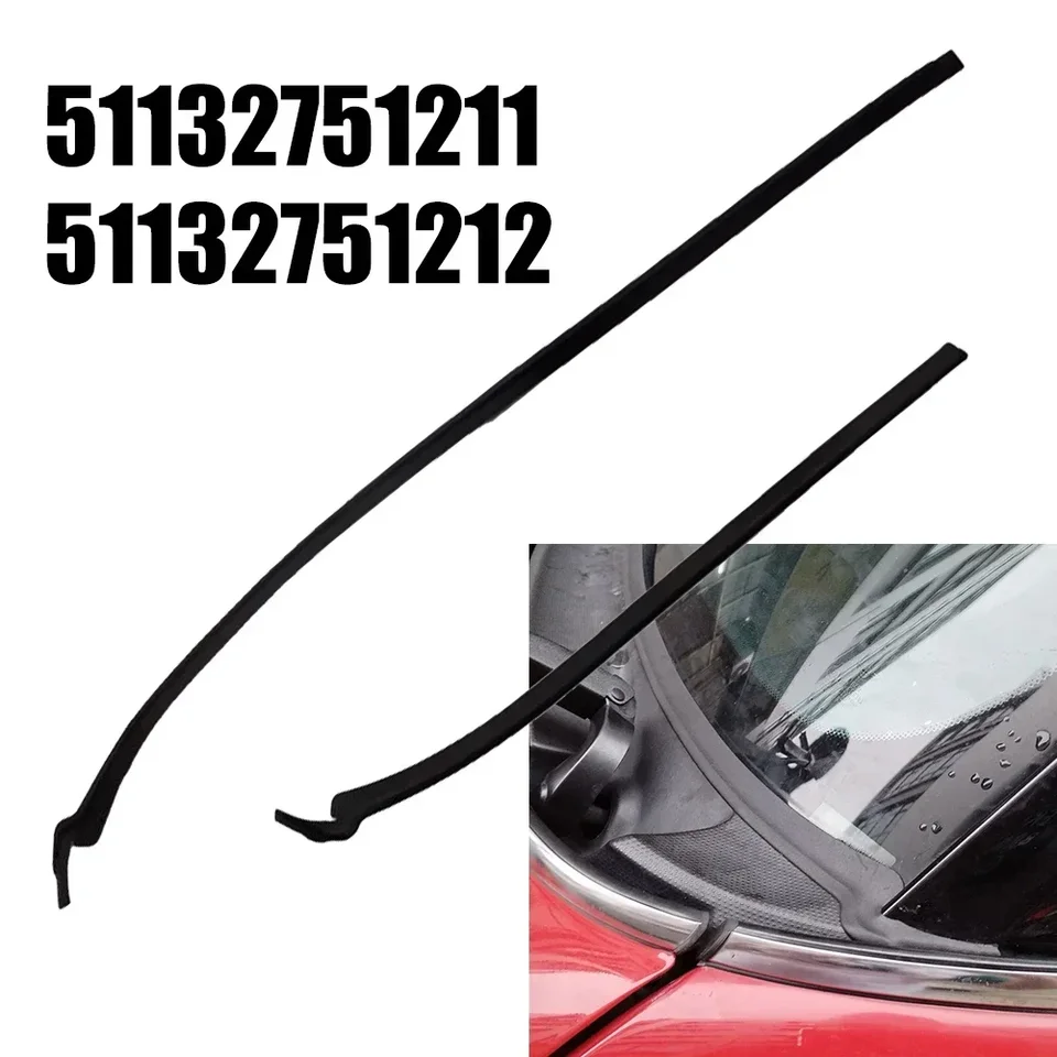 Čierna guma OEM Číslo 51132751211 51132751212 pre RHD predný pár čelného skla tesnenie kapotárov pre BMW pre Mini R55-R57