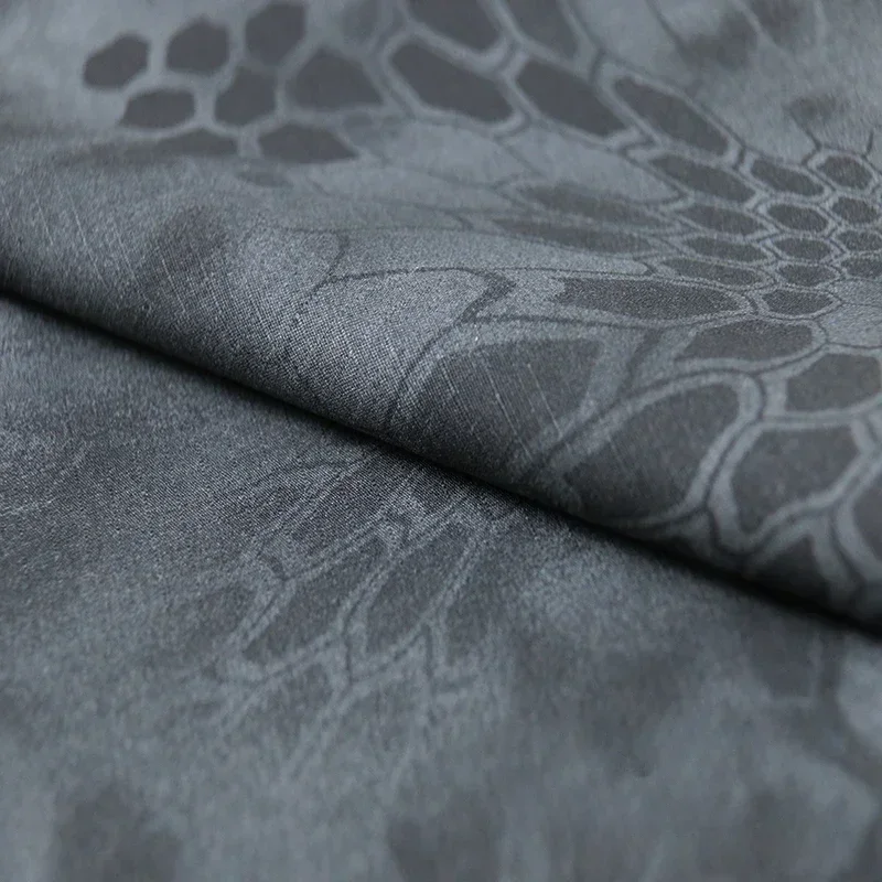 Čierna mamba camouflage TC65/35 Polyester Cotton Atty Air Priepustný a odolný pre vonkajšie pracovné oblečenie a taktické obleky