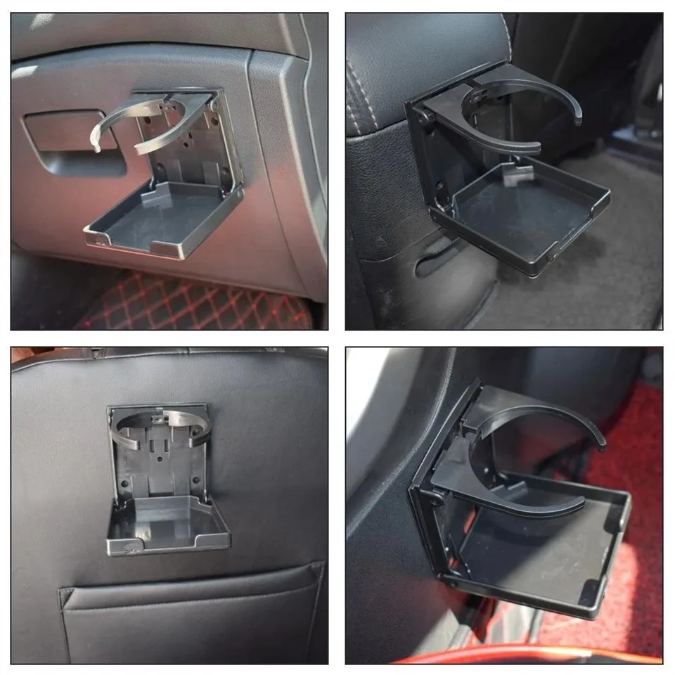 Čierna nastaviteľná skladacia šálka Držiak nápojov pre nákladné auto pre nákladné vozidlo Camper RV vysoká pevnosť IM-PACT RESISANT