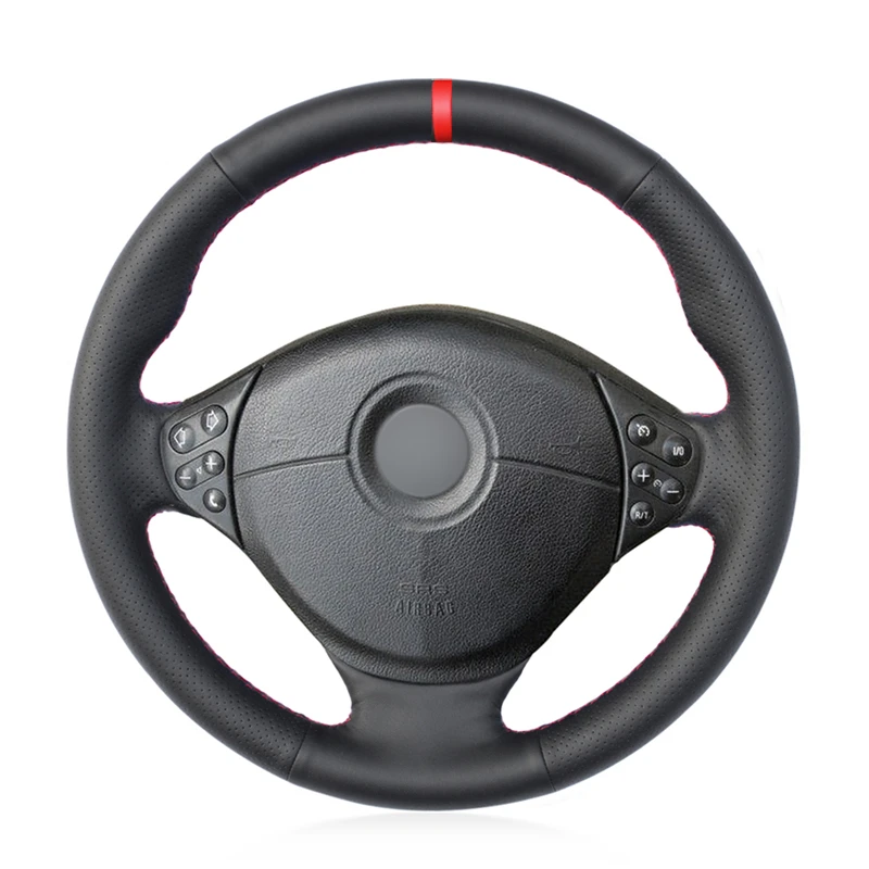 Čierna PU Artificial Leather Con volant Cover pre BMW M Sport E36 1996-2000 E39 1995-2001 Z3 M E36/7 E36/8 1998-2002