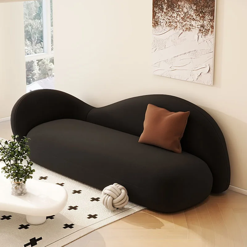 Čierna zamatová pohovka moderná obývacia izba luxusná spálňa kancelária Malé lenivé relax Grande Sofas White Canape Salon Lounge Nábytok
