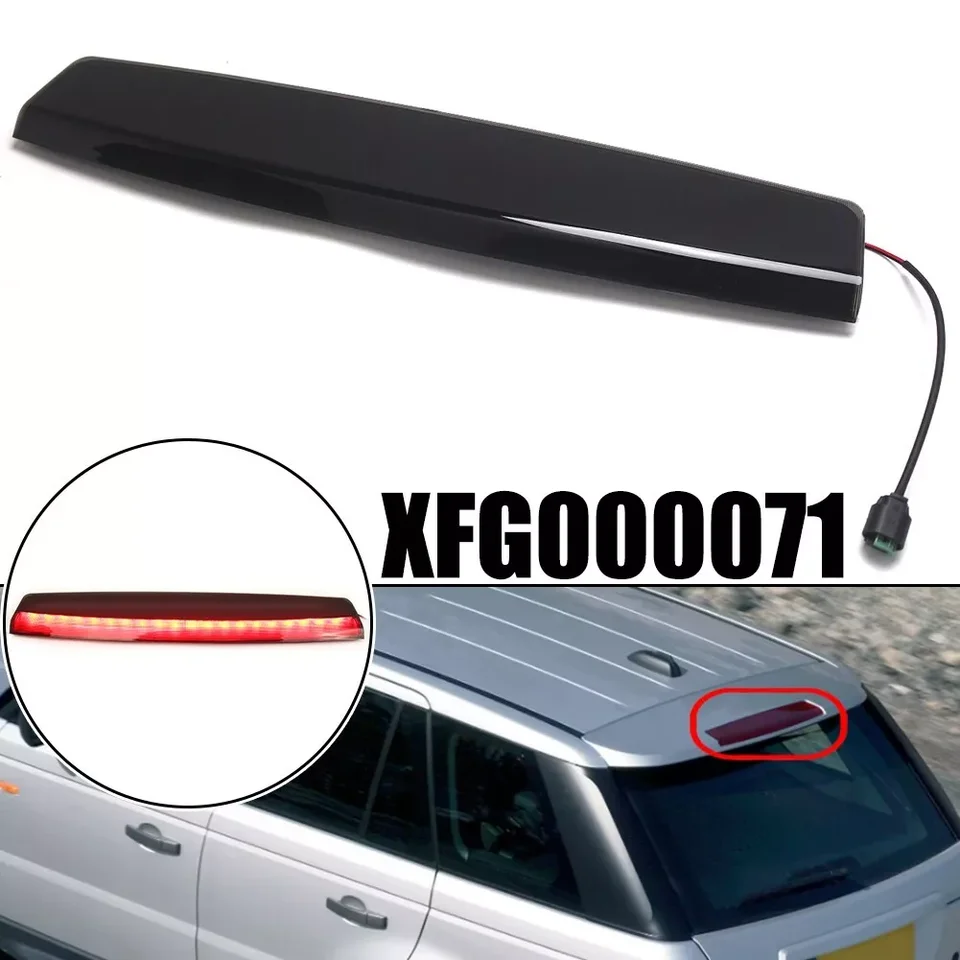 Čierna šošovka Zadná vysoká úroveň Tretia tretia LED brzdová brzdová lampa pre Range Rover Sport 2006 2007 2008 2009 XFG000071