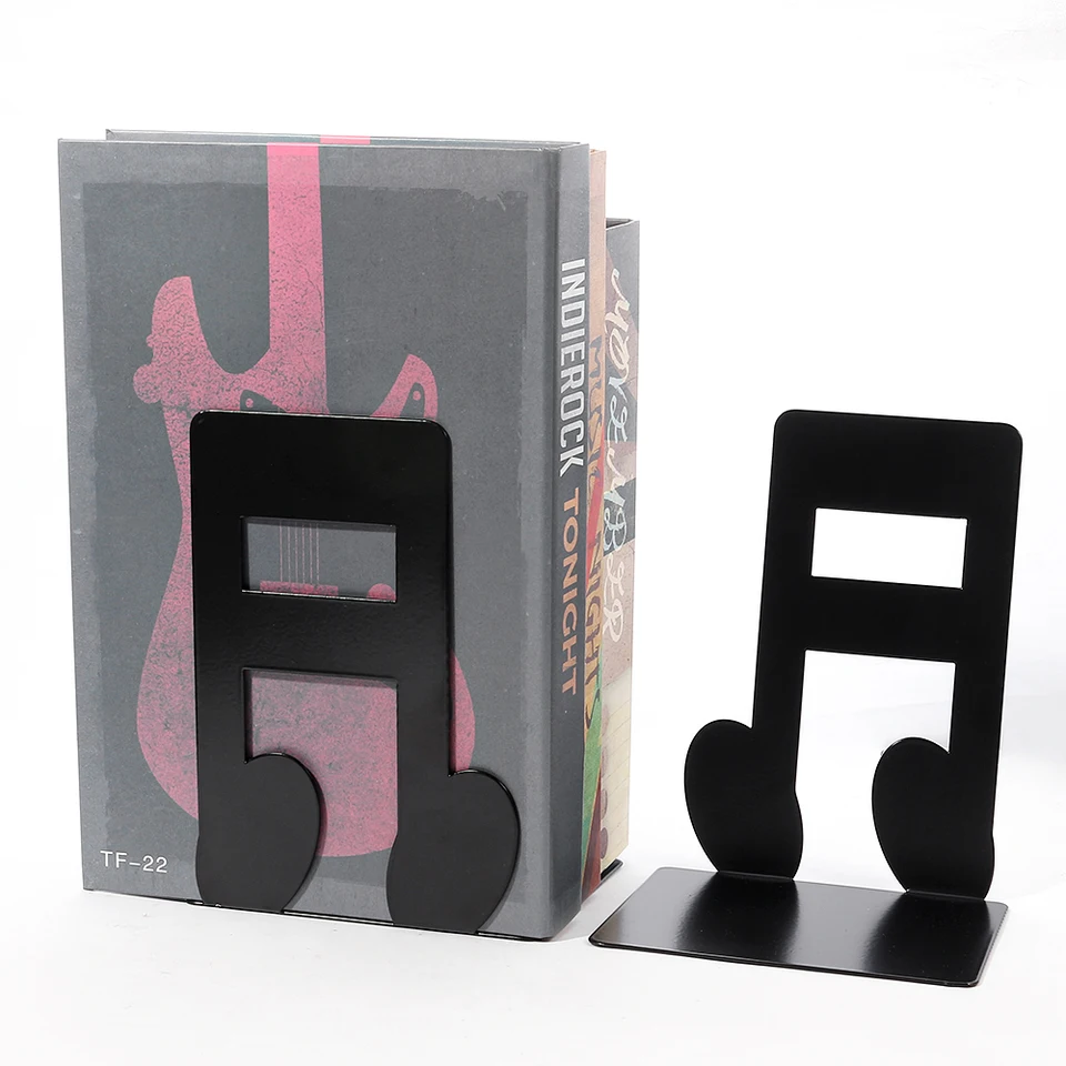 Čierne akordy Kniha koncov organizátor Book stojan Police Heavy Book Iron Bookds Book Rack stojan železný domáci stôl kancelárske potreby