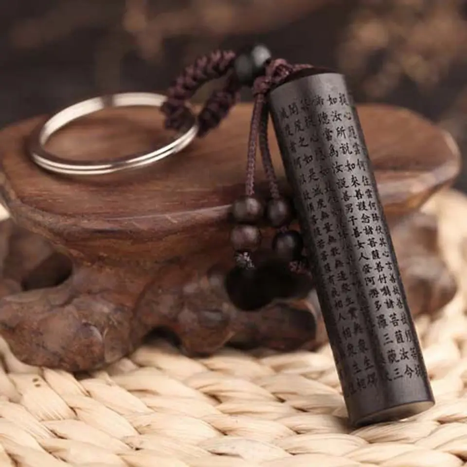 Čierne drevo kľúča môže sen prísť skutočné ženy muži klenoty ebony drevené prívesky Kľúčenky vintage doplnky