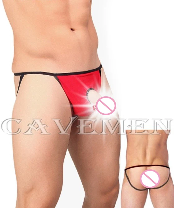 Čierne hedgénové dvojsečné nahé nahé obklopené predné diery Pánske sexy nohavice*3241*Trojuholníkové nohavice Nohavice na oblek boxer prepravu zdarma