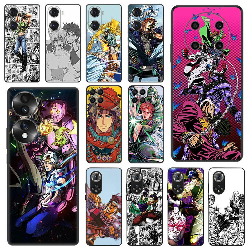 Čierne matné puzdrá na česť x8b x8 x7 x6 a x9 b 90 70 Magic5 8x JoJo Joseph Joestar Huawei P40 P30 P20 Psmart Soft Cover Cover