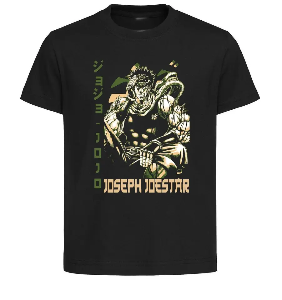 Čierne tričko Čierny dres japonský štýl JoJo's Joseph Joestar LL3638